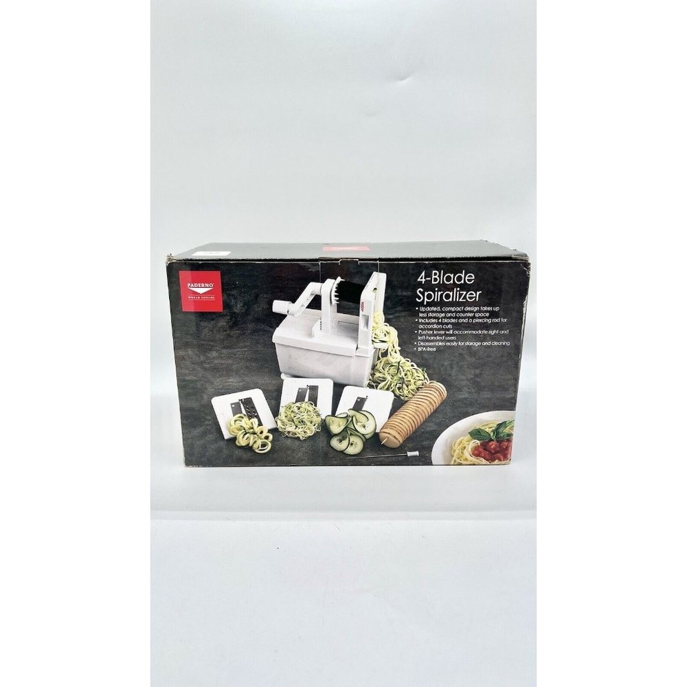 WILLIAMS SONOMA Paderno World Cuisine 4-Blade Vegetable Slicer Spiralizer
